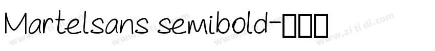 Martelsans semibold字体转换